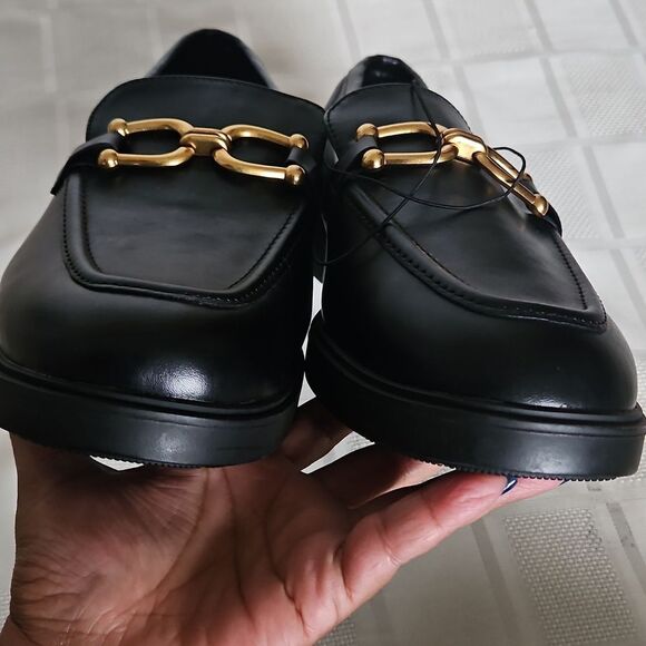 Torrid Women's Black Loafers with Gold Accent - Picture 9 of 16